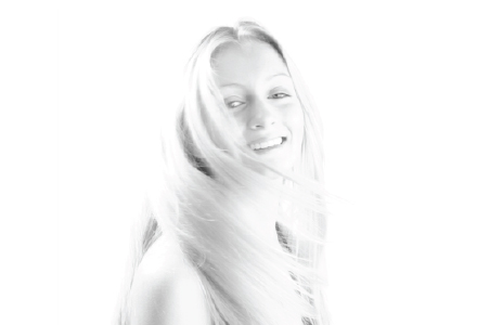 woman turning around