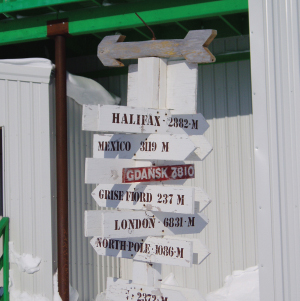 sign post pointing to different places around the world